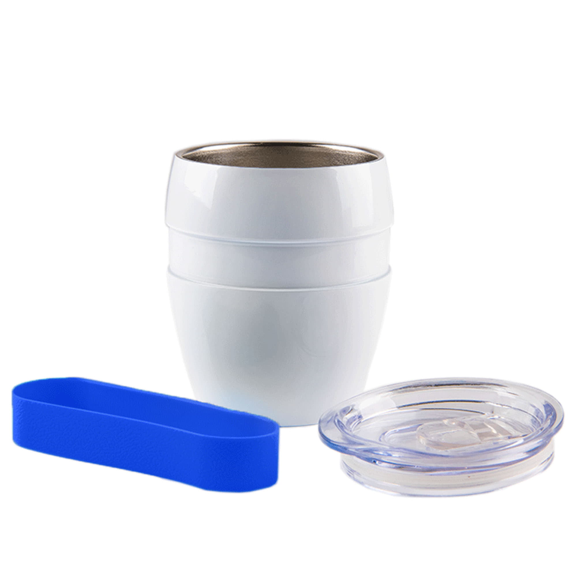 Термокружка LINE, белый, синий-7