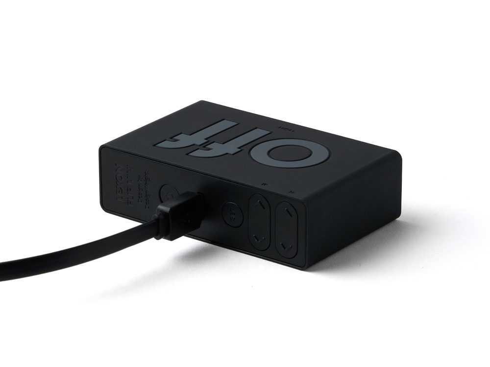 Часы настольные Flip Mini, черный-5