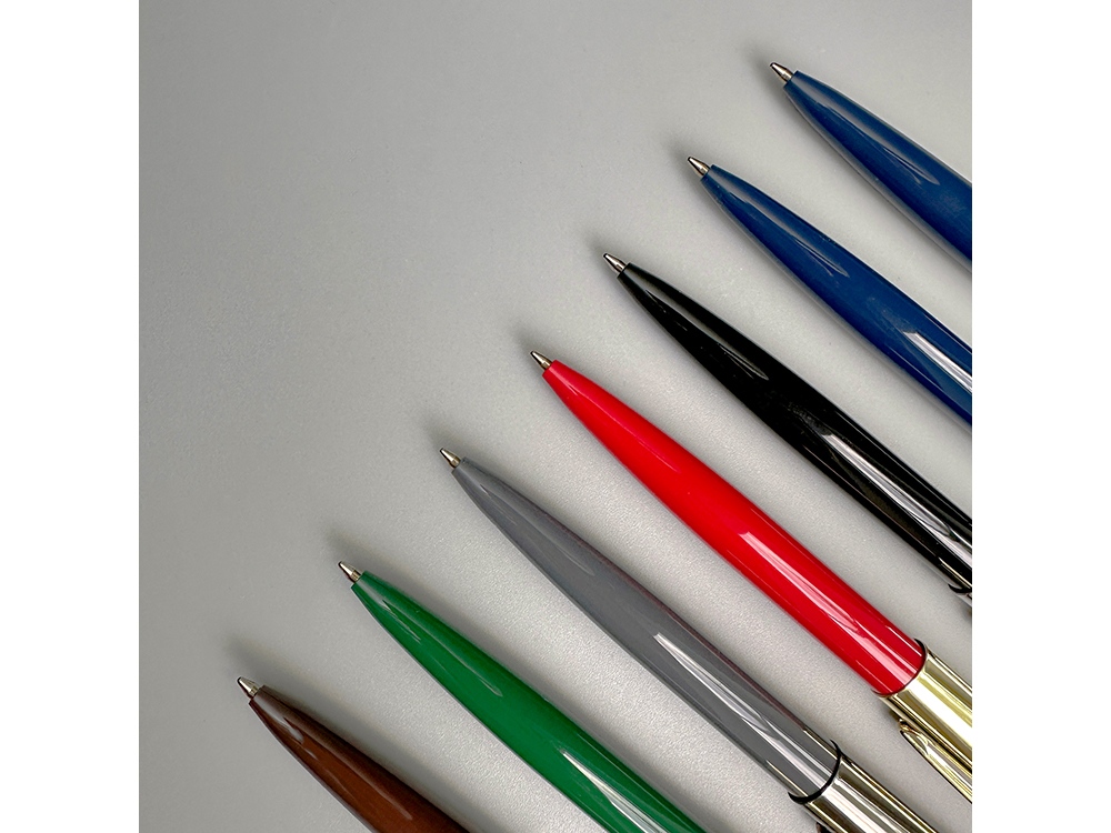 Ручка металлическая шариковая Napoli, синий/вороненая сталь-4