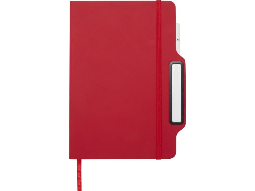 Nexus блокнот формата А5 в твердой обложке с ручкой и карандашом - Красный-1