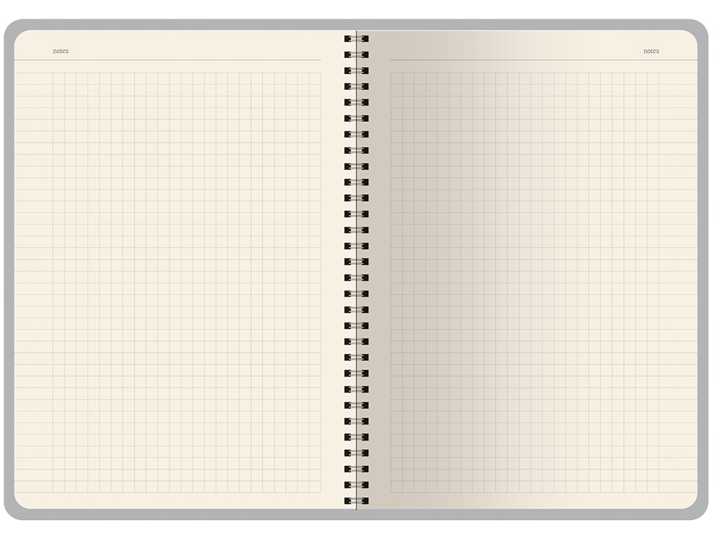 Бизнес тетрадь на гребне А5 Pragmatic, 60 листов в клетку, темно-коричневый-3