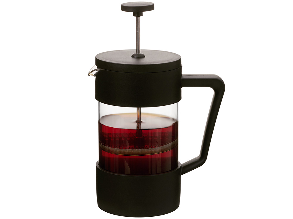 Пластиковый френч-пресс Intense, 600мл, черный-4