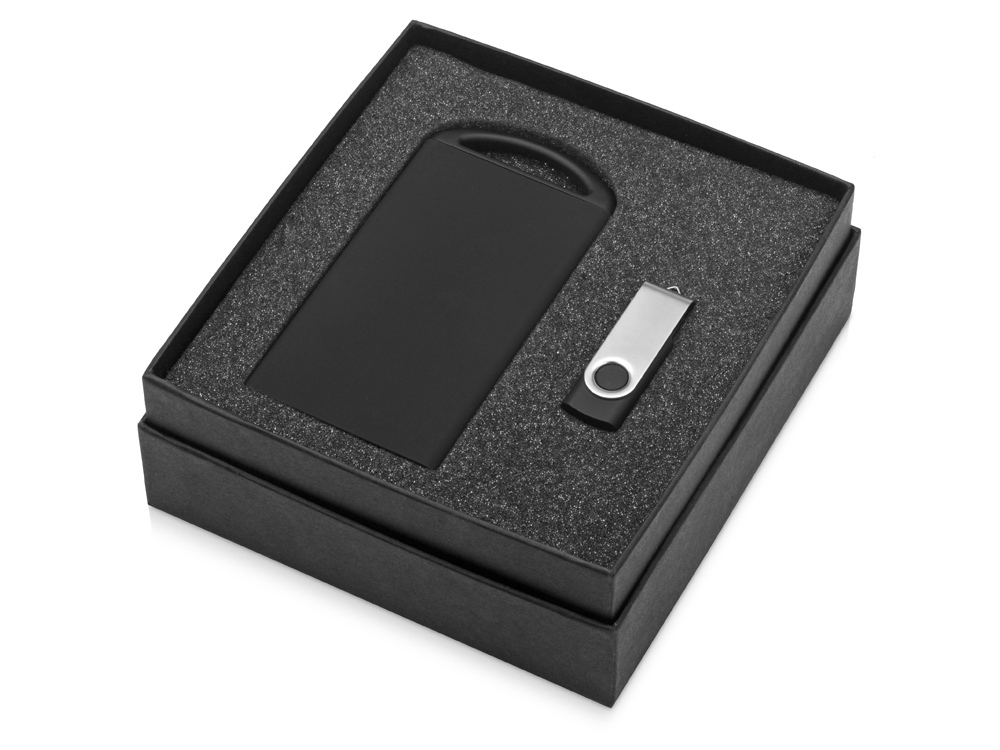 Подарочный набор Jack Nicholson с флешкой и зарядным устройством для зеркальной гравировки, серебристый-1