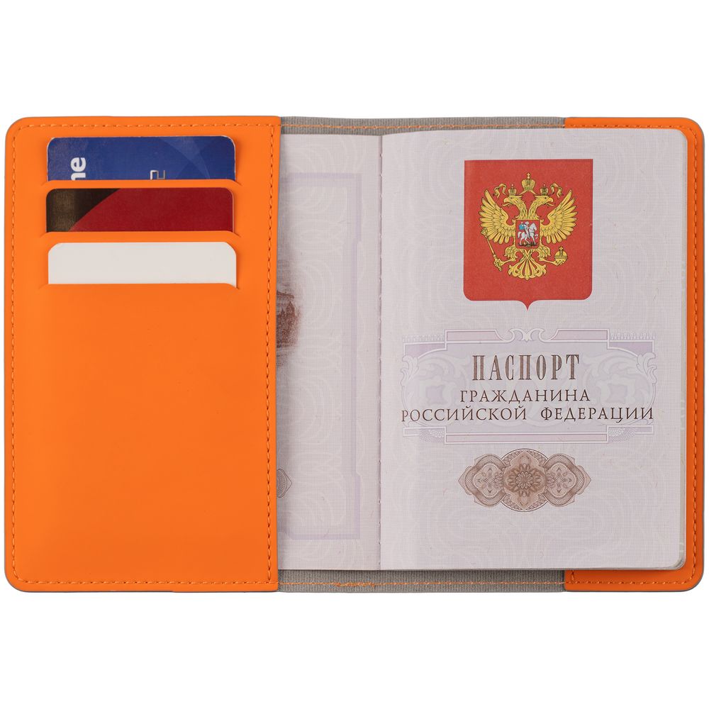 Обложка для паспорта Shall Simple, оранжевый-1