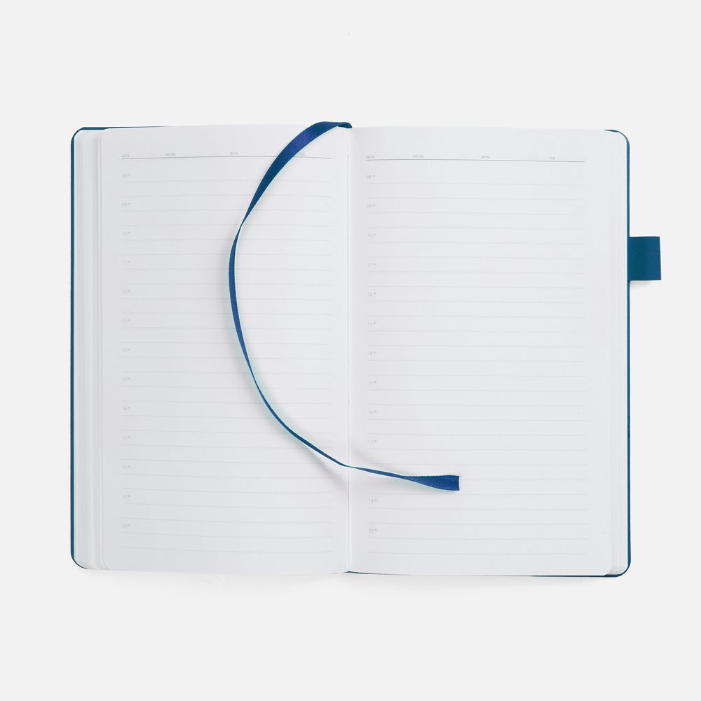 Ежедневник White Shall, недатированный, бело-синий-3