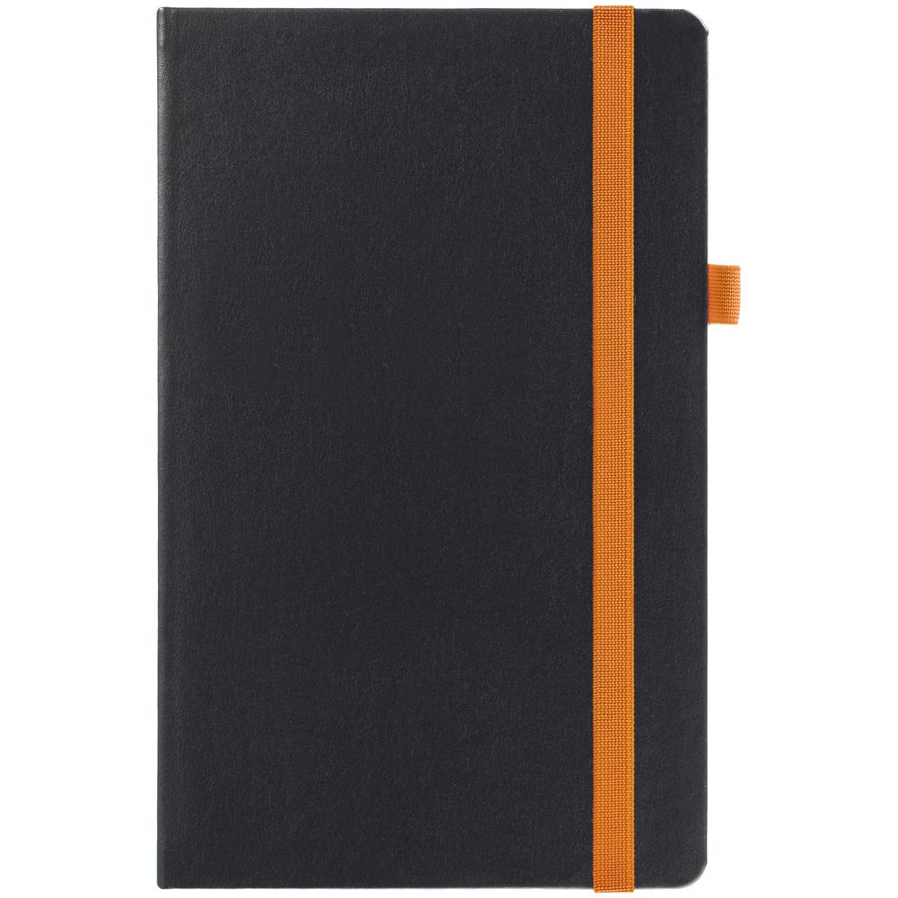 Ежедневник Ton, недатированный, черный с оранжевым-2