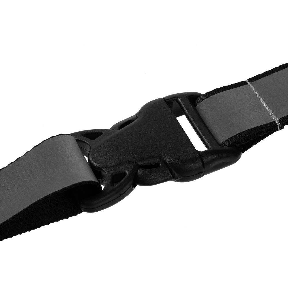 Лента светоотражающая Interlevel, черная с серым-2