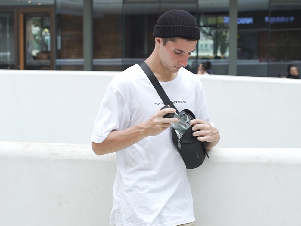 Антикражная сумка на пояс Clickpack, черный-23