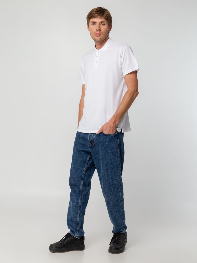 Рубашка поло мужская Spring 210, голубая-6