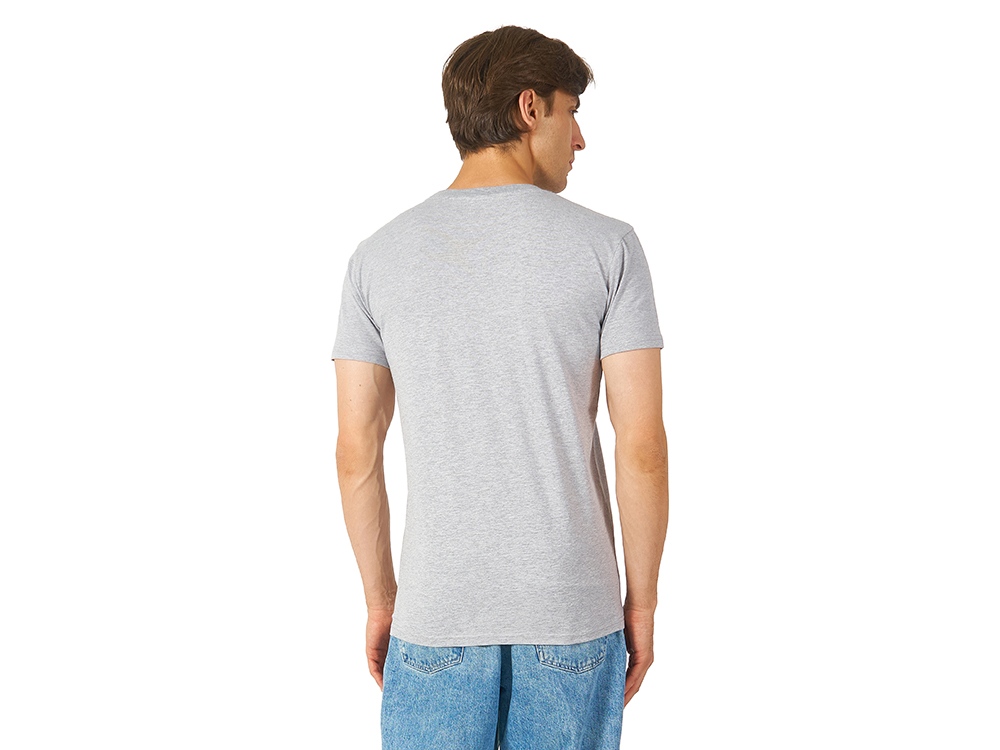 Футболка HD Fit короткий рукав с эластаном, мужская, серый меланж-2