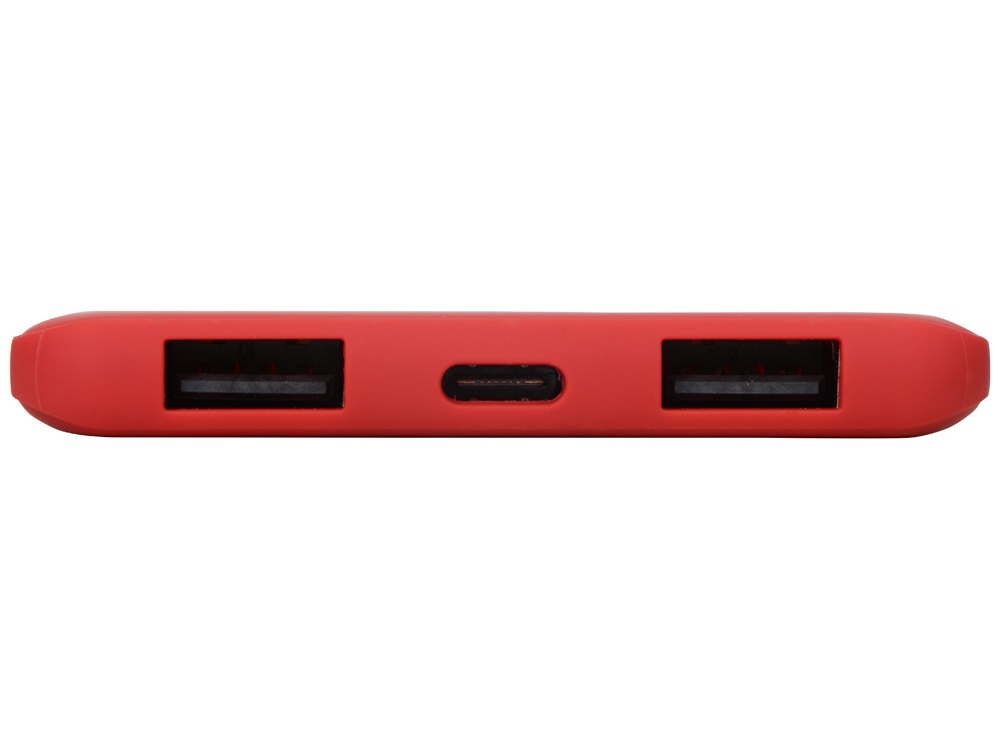 Портативное зарядное устройство Reserve с USB Type-C, 5000 mAh, красный-5
