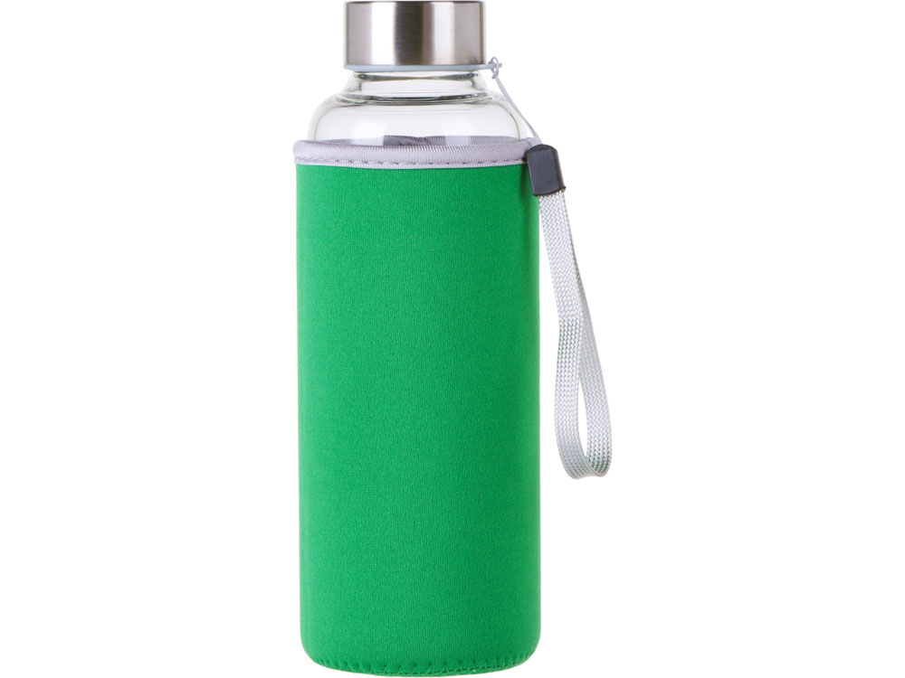 Бутылка для воды Pure c чехлом, 420 мл, зеленый-3