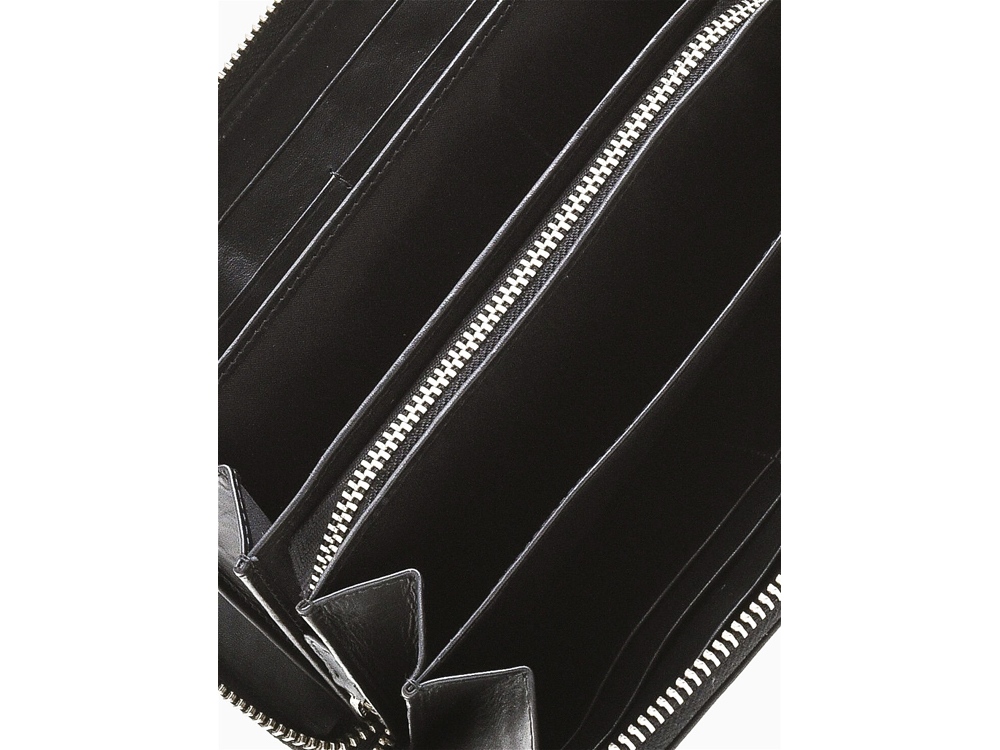Кошелёк BUGATTI Atlanta, на молнии, чёрный, натуральная воловья кожа, 19,5х2,5х10,5 см-7