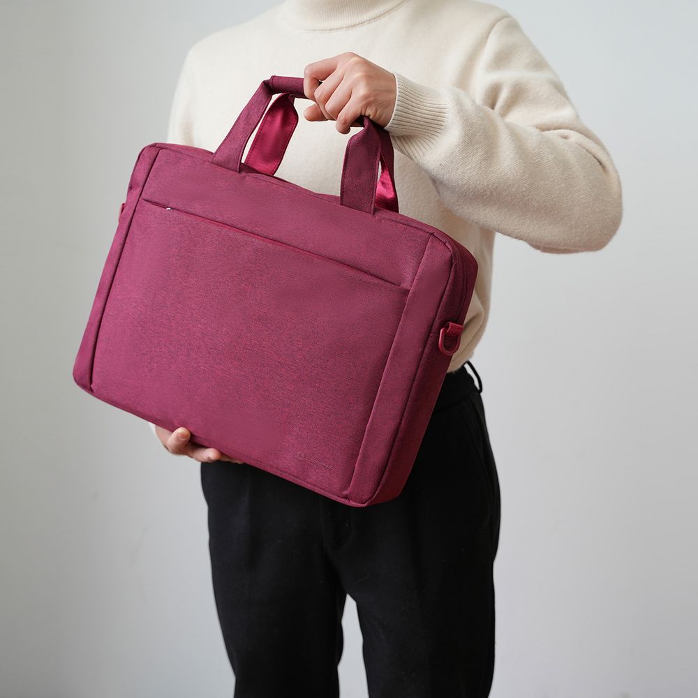 Сумка для ноутбука L225, бордовая-4