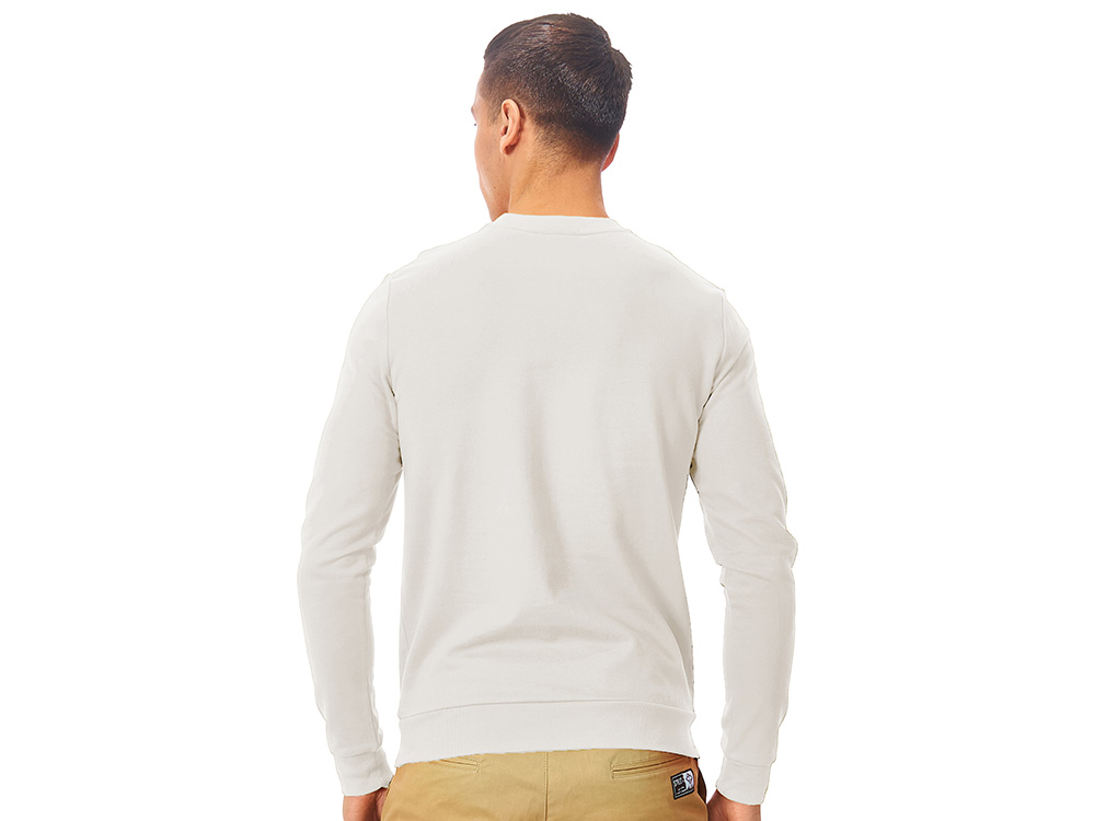 Свитшот Motion унисекс с начесом, белый-4