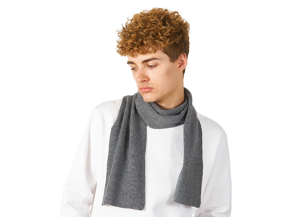 Шарф Dunant, темно-серый меланж-1