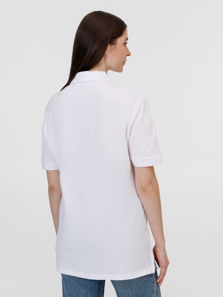 Рубашка поло унисекс Pacific, белая-6