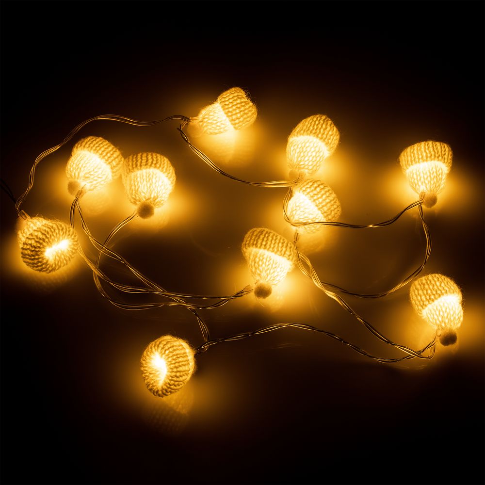 Гирлянда Cosy Poms, белая-2