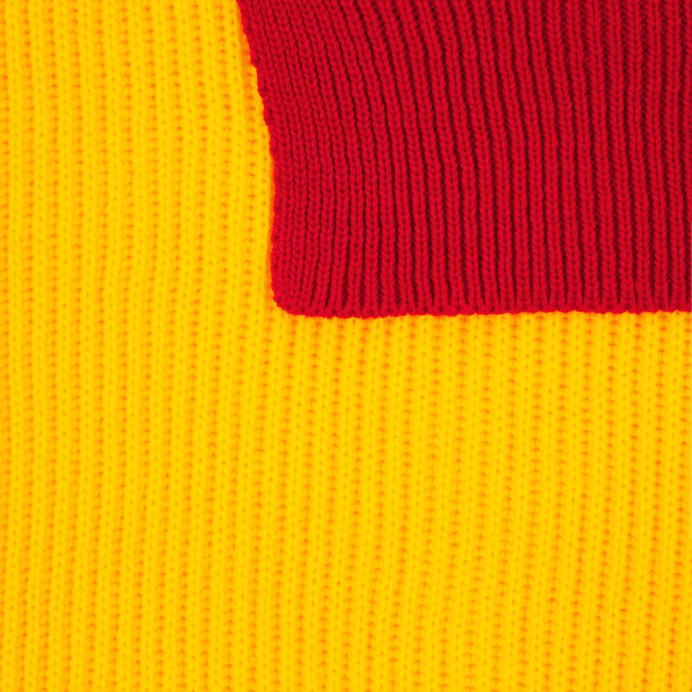 Шарф Snappy, желтый с красным-2