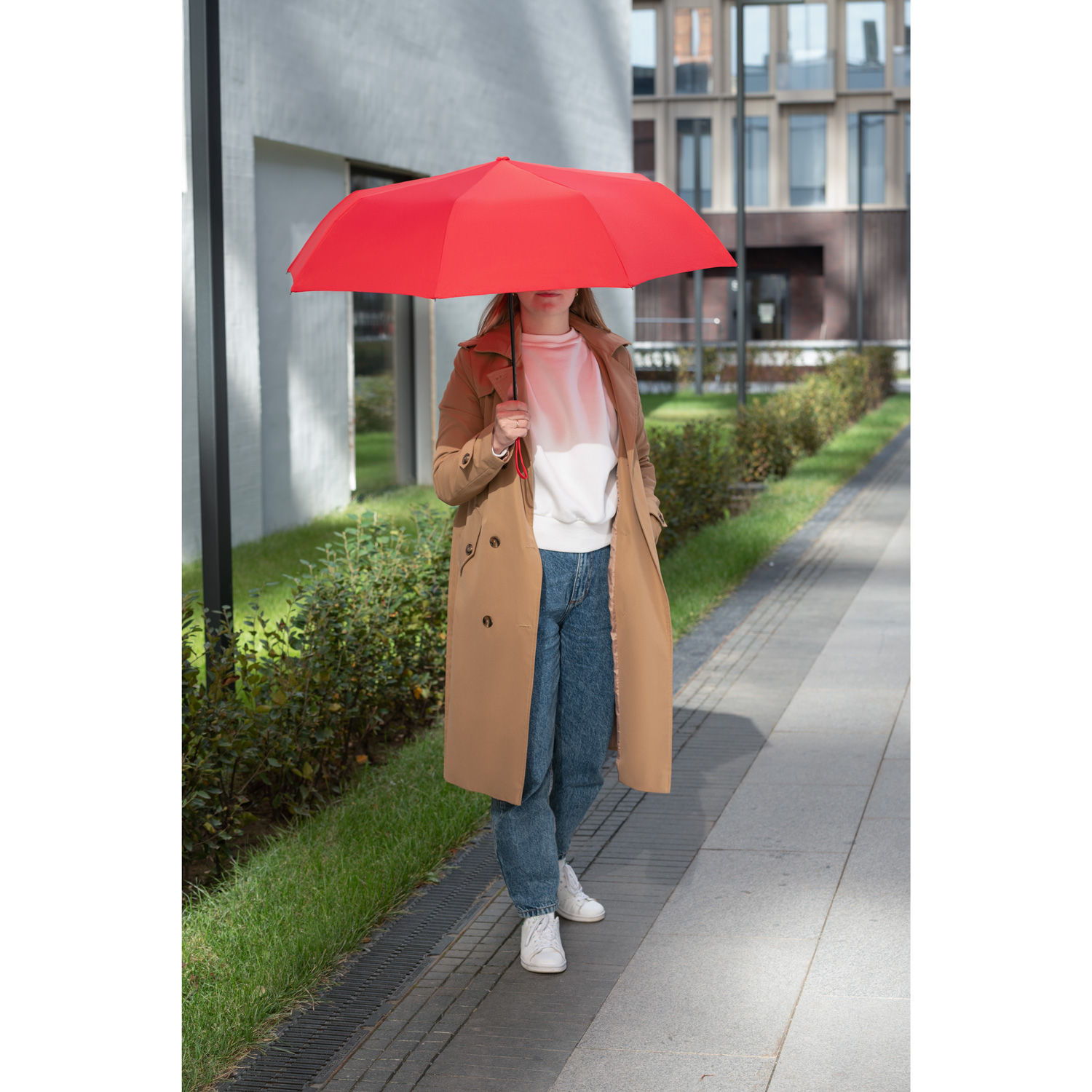 Зонт складной Атланта (Atlanta), красный-7