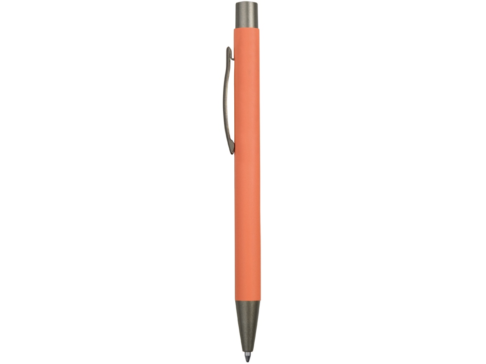 Ручка металлическая soft touch шариковая Tender, коралловый-2
