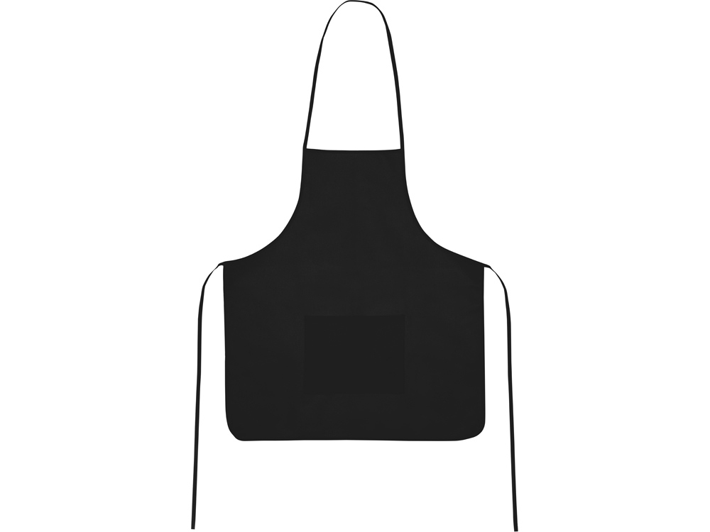 Фартук, черный, плотность 80г/м2-0