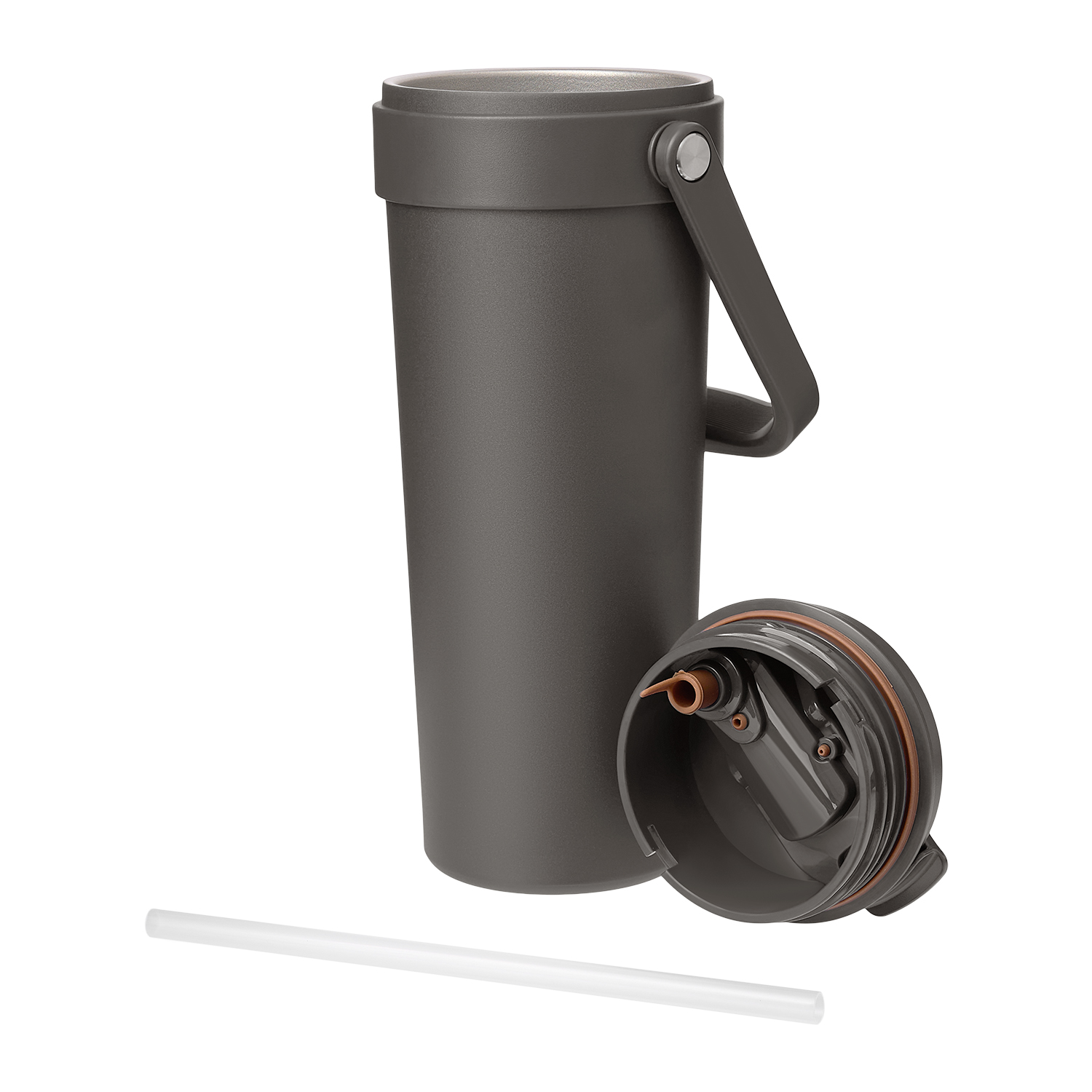 Термокружка вакуумная Соло (Solo), серая-6