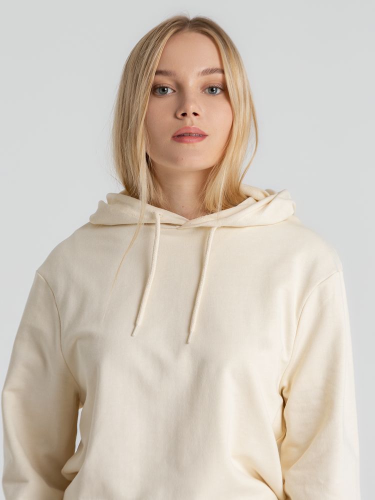 Толстовка с капюшоном унисекс Hoodie, светло-желтая-3