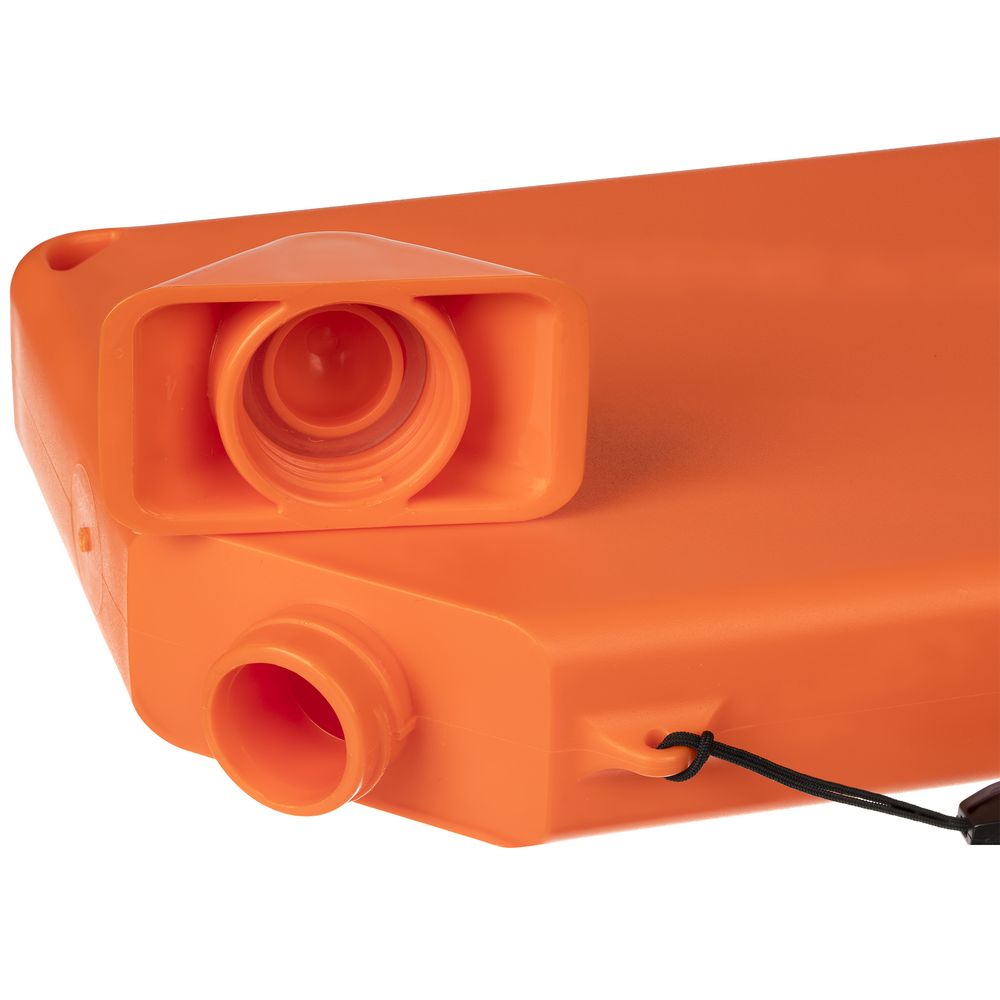 Плоская бутылка для воды Flacon, оранжевая-3