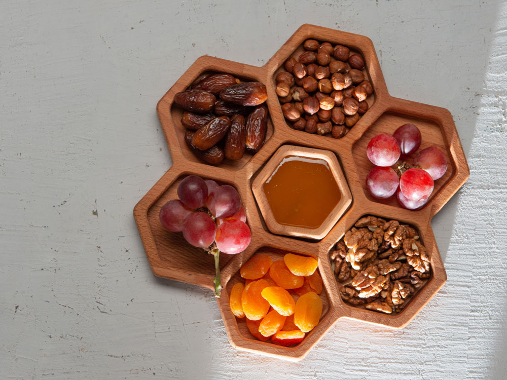 Менажница соты с одной соусницей Соты-10