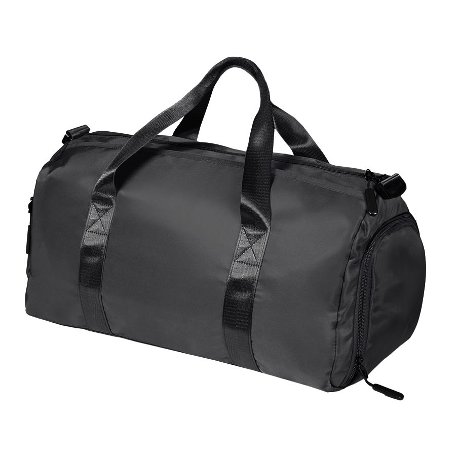 Сумка спортивная "Gym"; чёрная; 45х21х20 см; полиэстер, черный-4