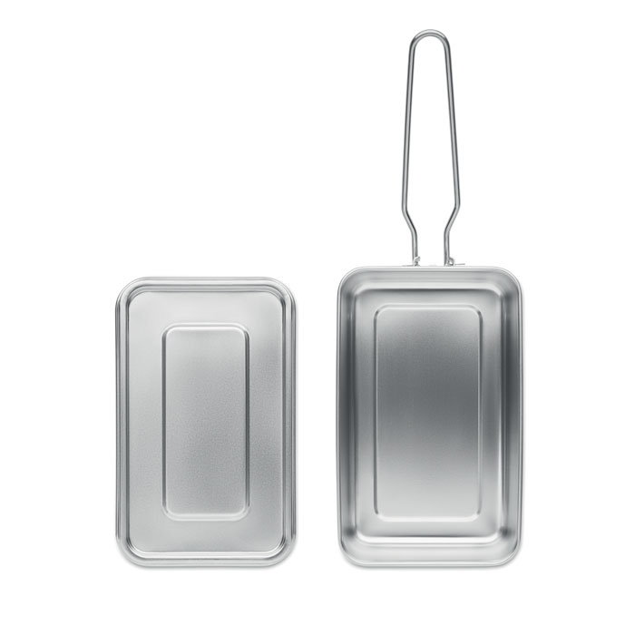 Ланчбокс, серебряный-8