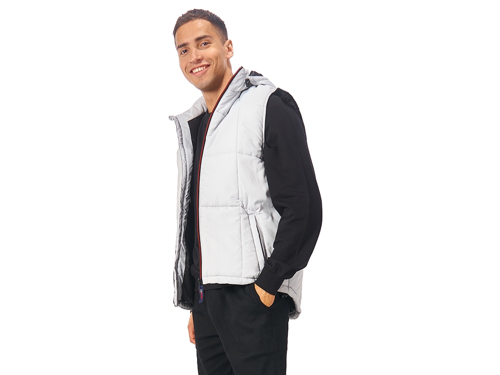 Жилет Vigour мужской, серый/черный-1