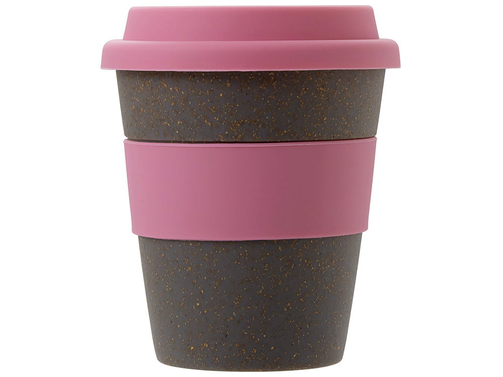 Стакан с силиконовой крышкой Cafe, dust pink-4