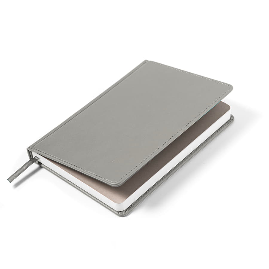 Ежедневник недатированный Campbell, формат А5,  в линейку, светло-серый-4