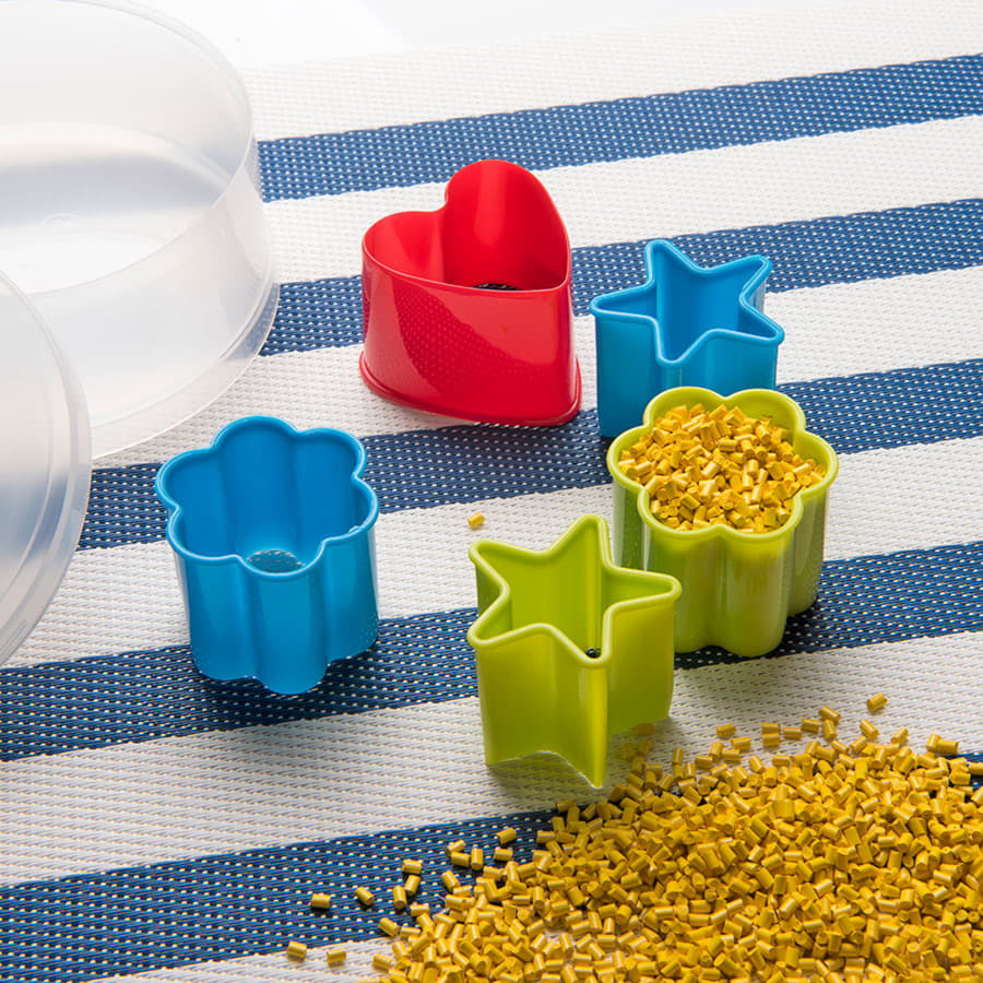 Формочки для печенья KENZZO (5 шт) в коробке,  пластик, разные цвета-6