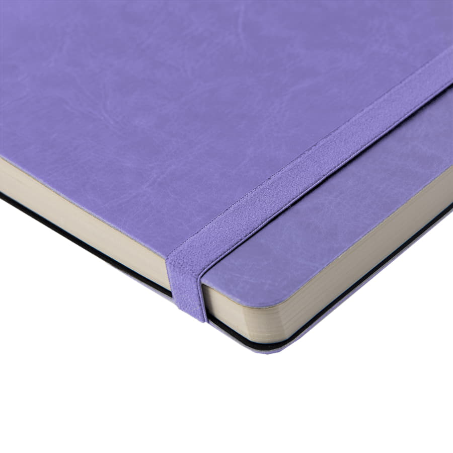 Ежедневник недатированный Boomer, А5,  сиреневый, кремовый блок в линейку, без обреза, сиреневый-6