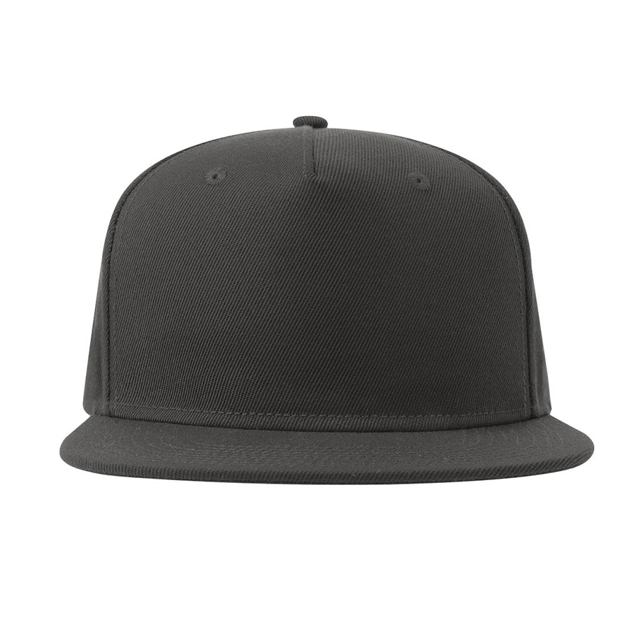 Бейсболка SNAP FIVE-S, 5 клиньев, пластиковая застежка, темно-серый-3