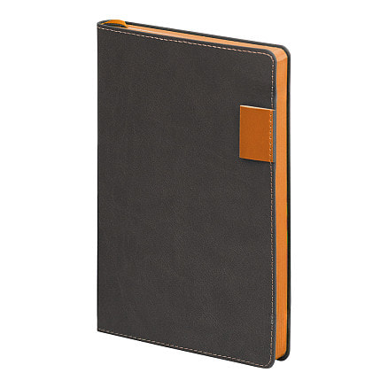 Ежедневник Flexy Freedom Latte А5, Серый/Оранжевый-2