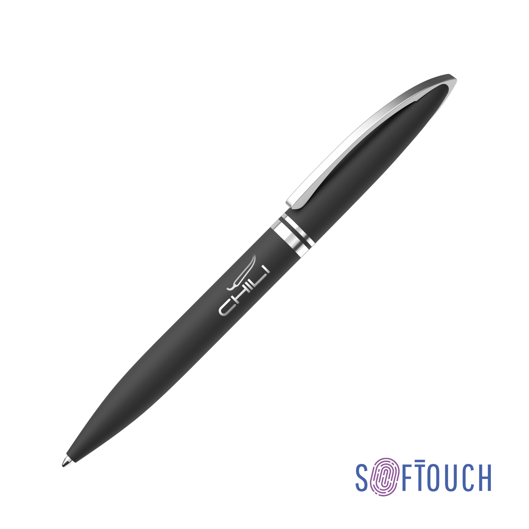 Ручка шариковая "Rocket", покрытие soft touch-0