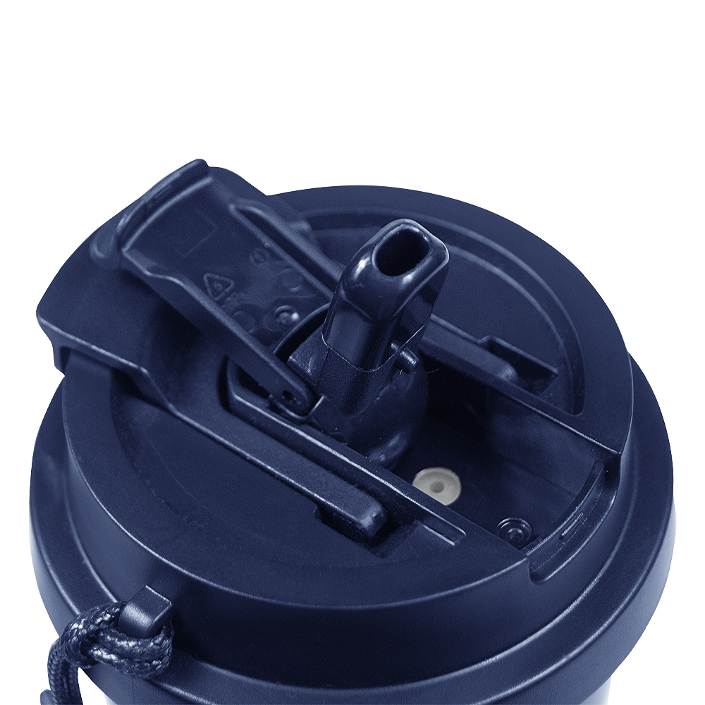 Термокружка Cosmostar, Темно-синий / серебро-8