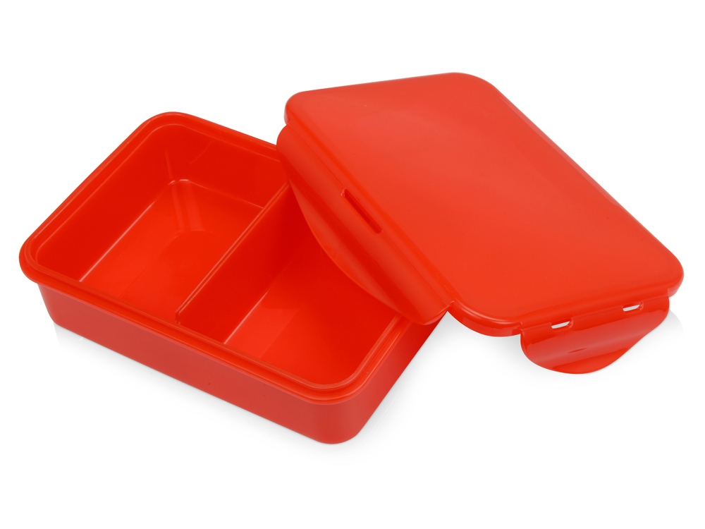 Герметичный ланч-бокс Foody с двумя секциями, 650мл, красный-2