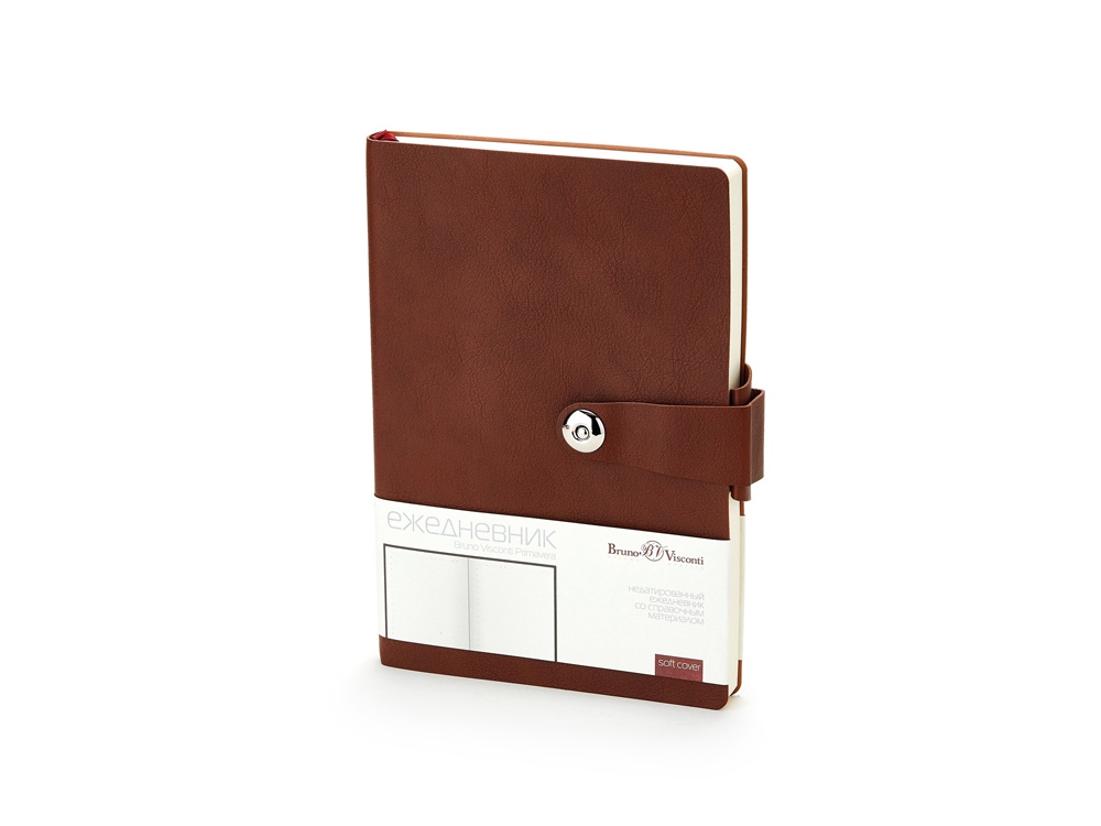 Ежедневник недатированный  А5 PRIMAVERA коричневый-0
