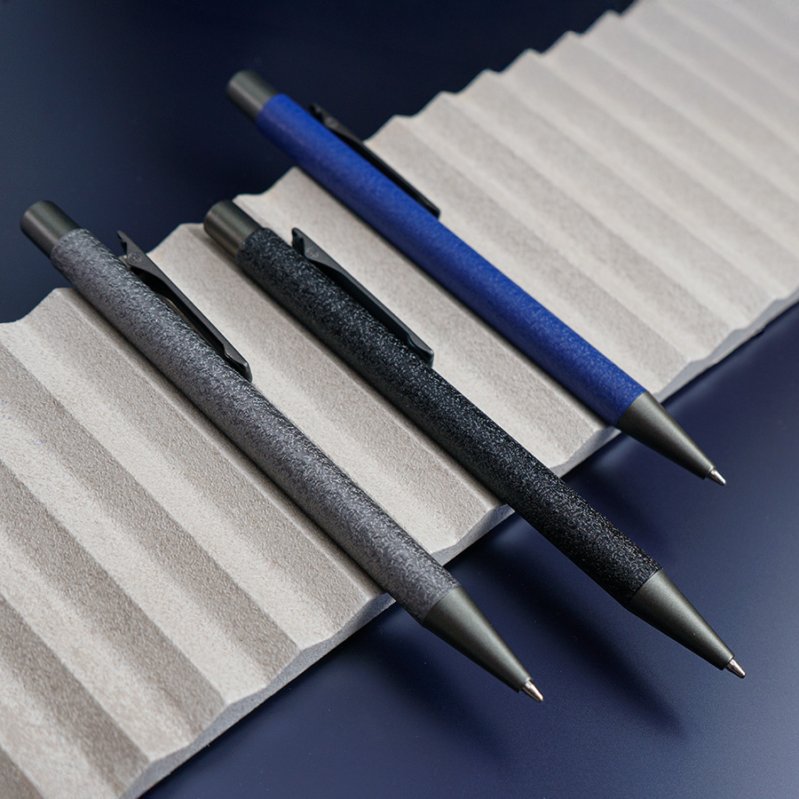 Ручка шариковая FACTOR FOLIO, сизый, серебристый-1