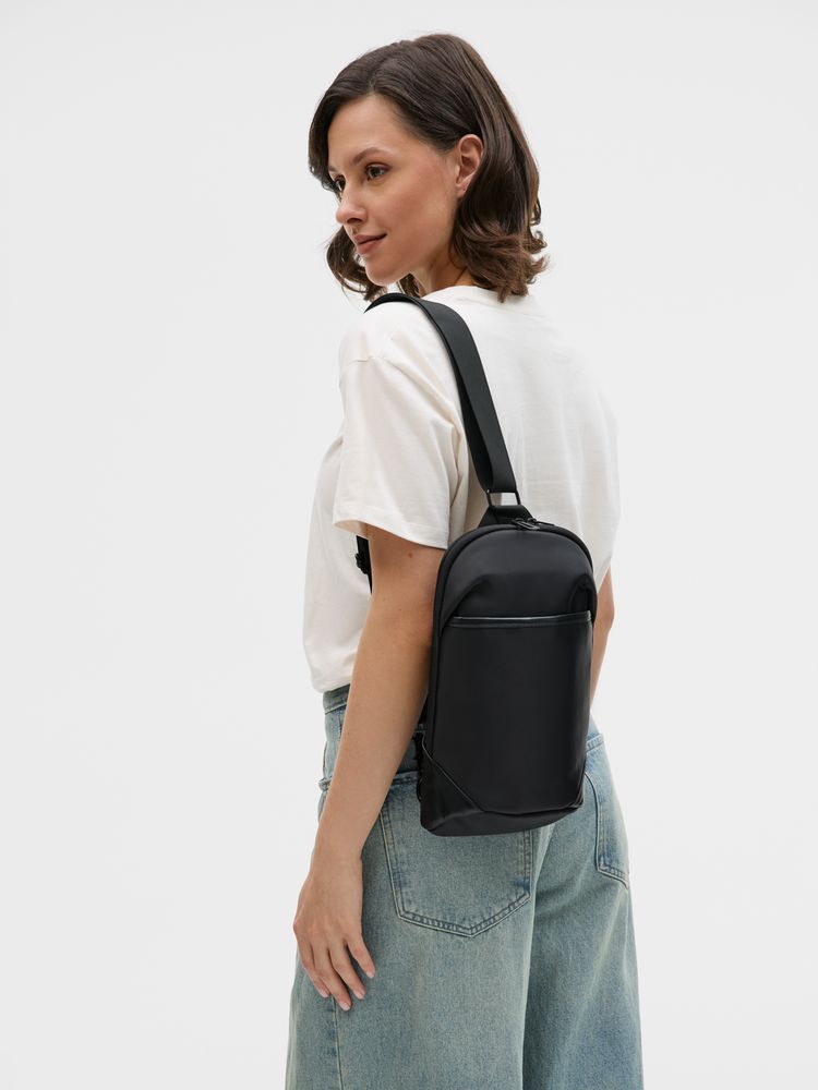 Рюкзак на одно плечо Solnex, черный-4