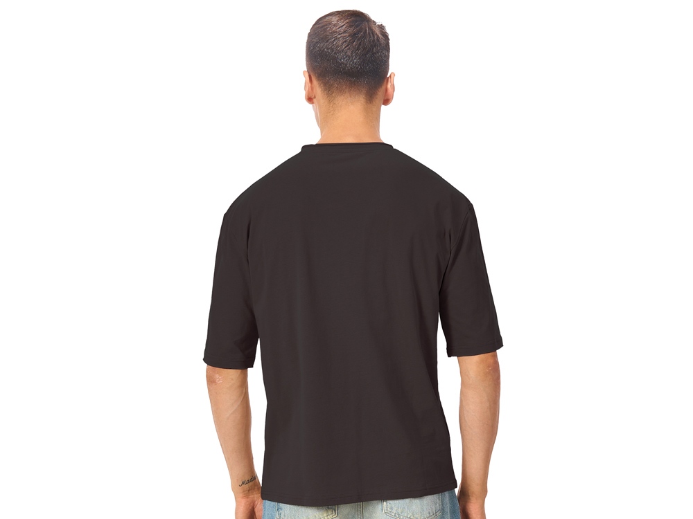 Футболка оверсайз Liyon унисекс, темно-серый-4