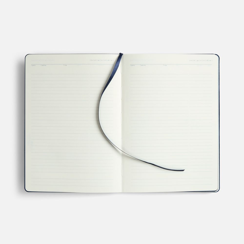 Ежедневник Doppio, недатированный, синий-4