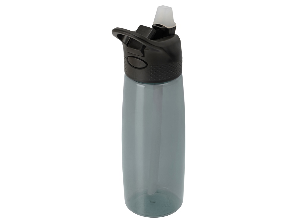 Бутылка c кнопкой Tank, тритан, 680мл Waterline, серый-2