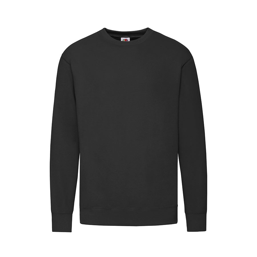 Свитшот без начеса LIGHTWEIGHT SET-IN SWEAT 240, черный-0