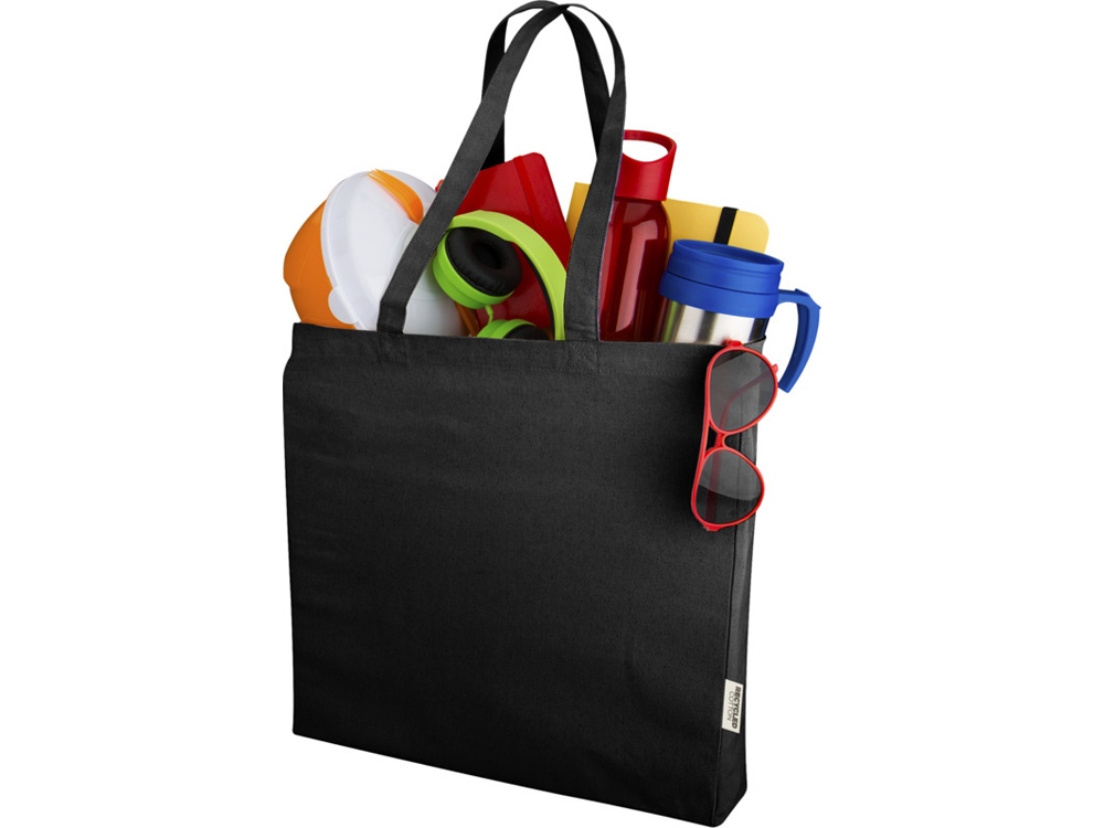 Odessa эко-сумка из переработанных материалов 220 г/м² - Черный-2